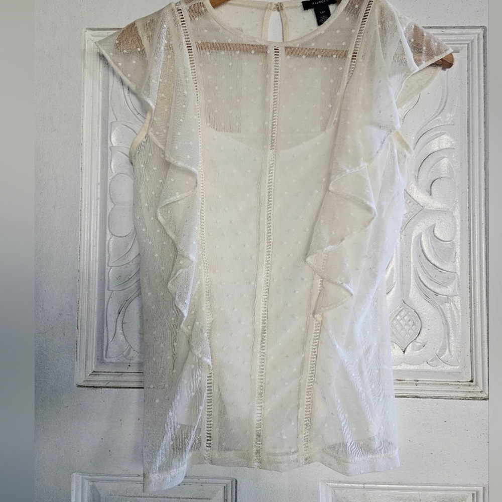 Halogen Women's Ivory Lace Blouse - Picture 2 of 9